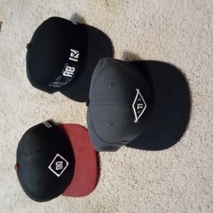 Set of three Routine Baseball hats